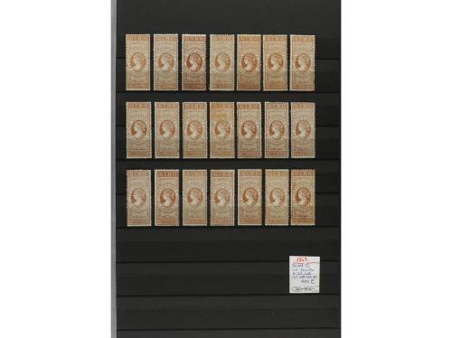 LOTES y COLECCIONES. ESPAÑA. FISCALES. GIROS (timbres para E