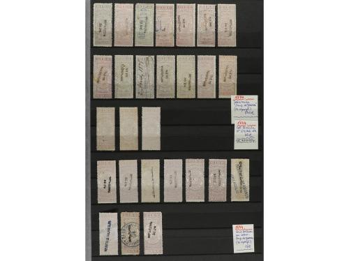 LOTES y COLECCIONES. ESPAÑA. FISCALES. GIROS (timbres para E