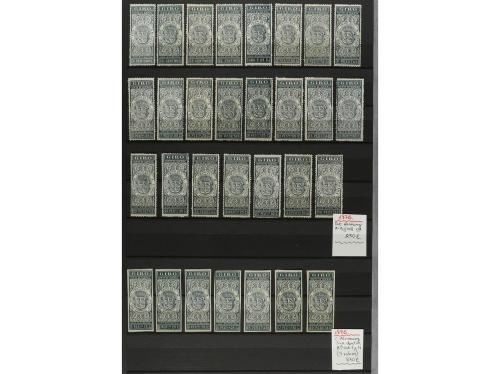 LOTES y COLECCIONES. ESPAÑA. FISCALES. GIROS (timbres para E