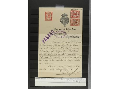 LOTES y COLECCIONES. ESPAÑA. FISCALES. GIROS (timbres para E