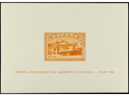 ** ESPAÑA. Ed. 838/9. HB SIN DENTAR. Hojita verde leve adelg