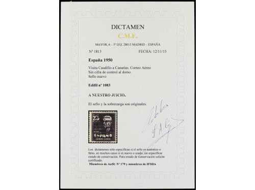 * ESPAÑA. Ed. 1083. CANARIAS AVIÓN SIN NÚMERO. Bien centrado