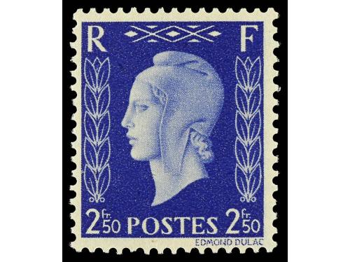 ** FRANCIA. Yv. 701A/F. 1942. SERIE COMPLETA, 6 valores. No 