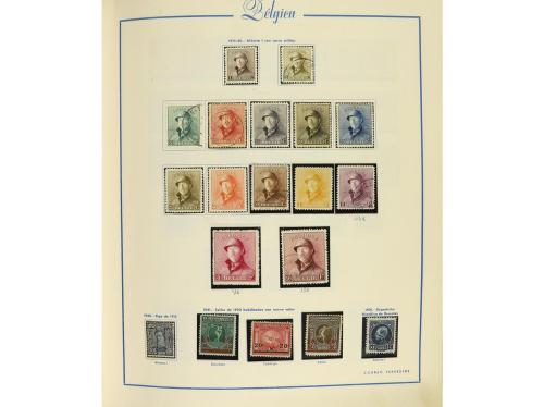 LOTES y COLECCIONES. BÉLGICA. Colección montada el álbum, pe