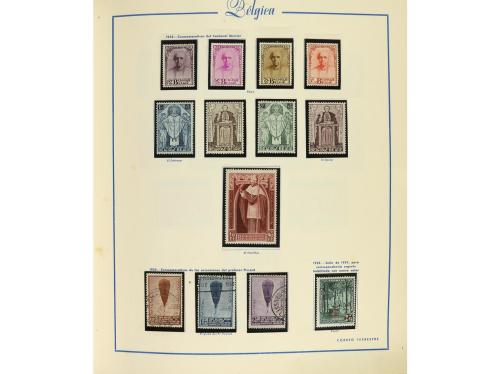 LOTES y COLECCIONES. BÉLGICA. Colección montada el álbum, pe