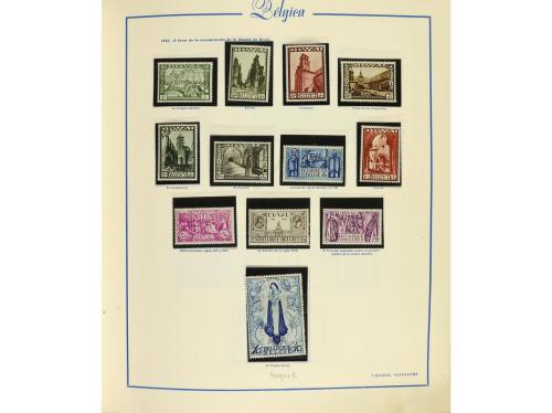 LOTES y COLECCIONES. BÉLGICA. Colección montada el álbum, pe