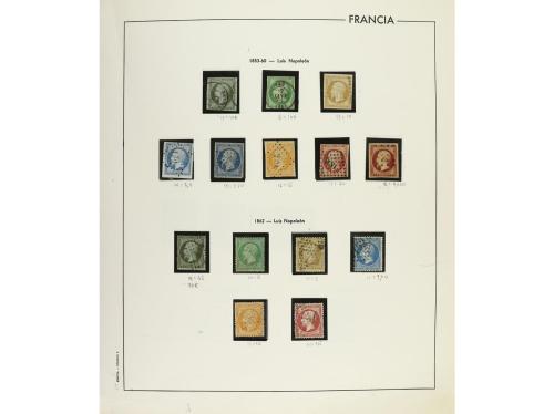 LOTES y COLECCIONES. FRANCIA. Colección montada en álbum, pe