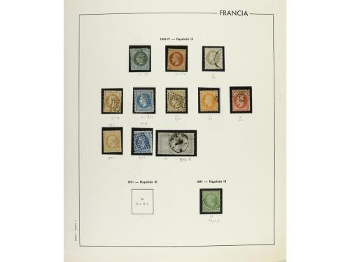LOTES y COLECCIONES. FRANCIA. Colección montada en álbum, pe
