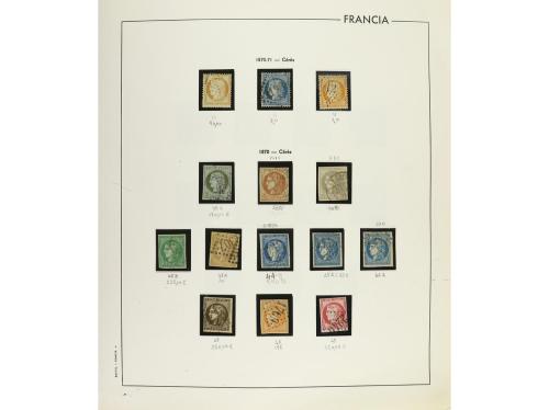 LOTES y COLECCIONES. FRANCIA. Colección montada en álbum, pe