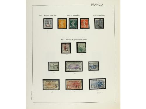 LOTES y COLECCIONES. FRANCIA. Colección montada en álbum, pe