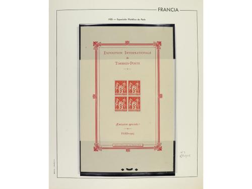 LOTES y COLECCIONES. FRANCIA. Colección montada en álbum, pe