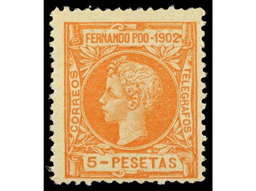 ** COLONIAS ESPAÑOLAS: FERNANDO POO. Ed. 110/7. 1902. SERIE 