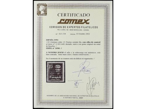 ** ESPAÑA. Ed. 1090. CANARIAS AVIÓN CON NÚMERO. Muy bien cen