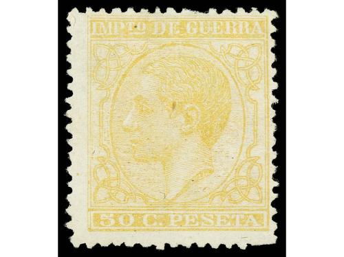 (*) ESPAÑA. Ed. 189. 50 céntimos amarillo. Bien centrado. Ce