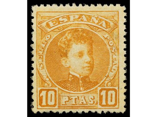 * ESPAÑA. Ed. 255. 10 pesetas naranja, bien centrado. Se inc