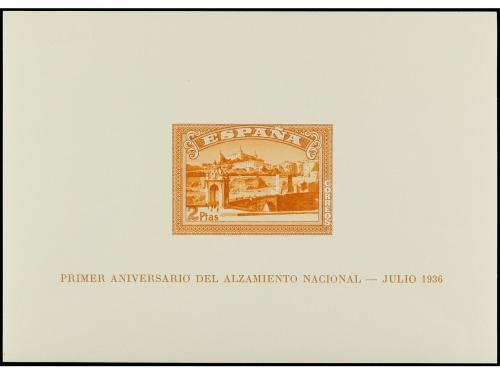 ** ESPAÑA. Ed. 838/39. HB. SIN DENTAR. Hojita naranja leve h