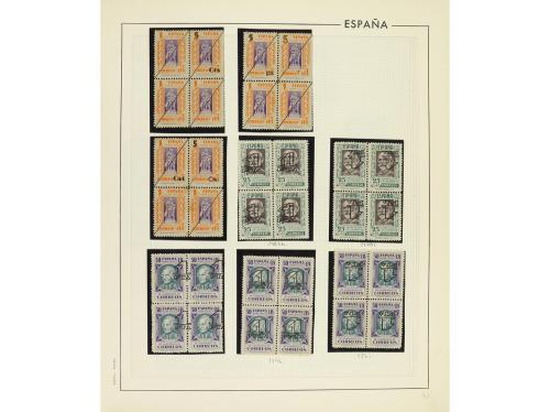 LOTES y COLECCIONES. ESPAÑA. Colección en álbum, conteniendo