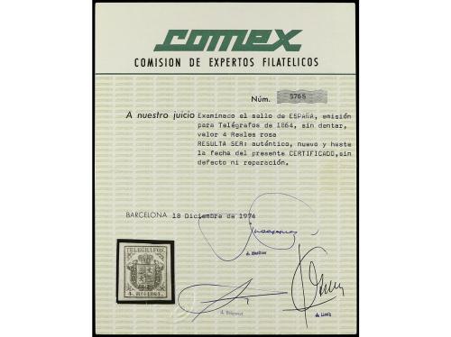 */(*) ESPAÑA: TELEGRAFOS. Ed. 1/4. SERIE COMPLETA, 4 valores