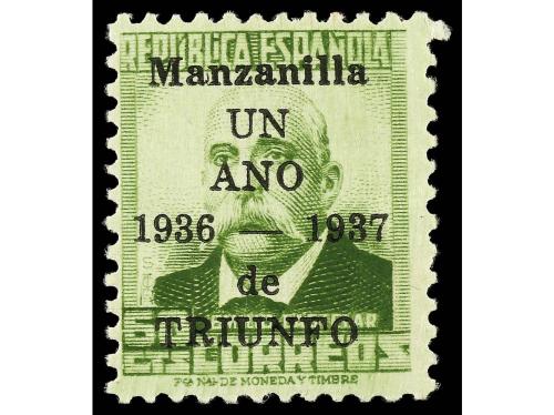 ** ESPAÑA E. LOCALES PATRIOTICAS: MANZANILLA. Ed. 1/9. SERIE