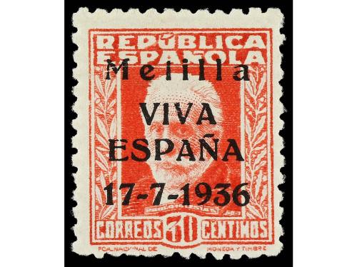 * ESPAÑA E. LOCALES PATRIOTICAS: MELILLA. Ed. 1/2. SERIE COM
