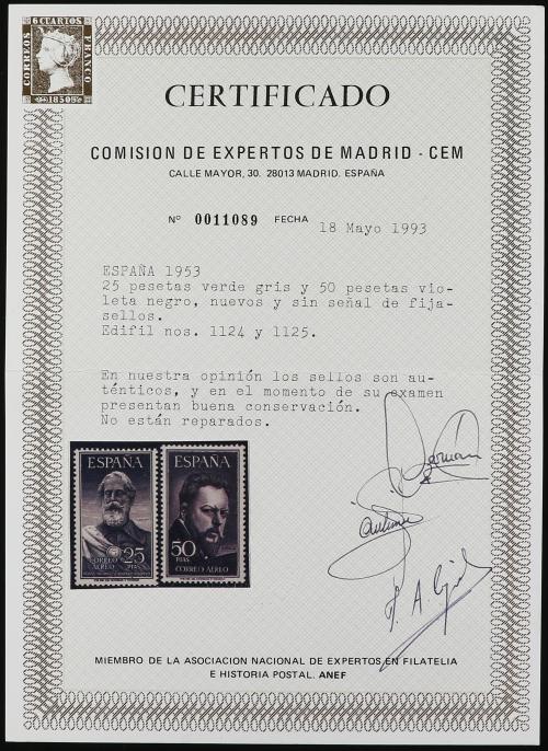 ** ESPAÑA. Ed. 1124/5. LEGAZPI y SOROLLA. SERIE COMPLETA. LU