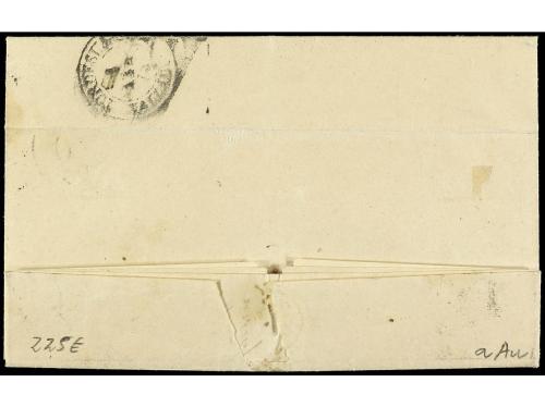 ✉ ESPAÑA. Ed. 121. 1873. BILBAO a TORDESILLAS. 10 cts. azul 