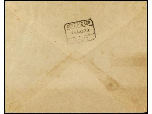 ✉ MARRUECOS. Ed. 68, 70, T-12. 1920. TETUÁN a CEUTA. Carta c