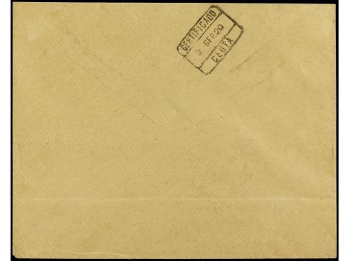 ✉ MARRUECOS. Ed. 59(3), 70(2). 1920. TETUÁN a CEUTA. Carta c