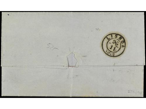 ✉ ESPAÑA. Ed. 143, 164. 1875 (22-Nov.). MADRID a LISBOA. 2 c