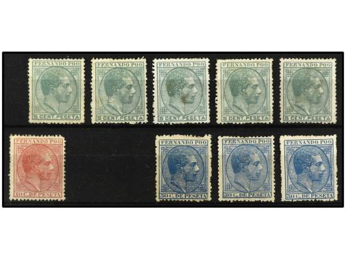 */(*) COLONIAS ESPAÑOLAS: FERNANDO POO. Ed. 2/4 y 5/8. Dos f