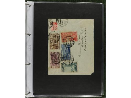 ✉ MARRUECOS. 1910-1950. Álbum con más de 75 cartas o tarjeta