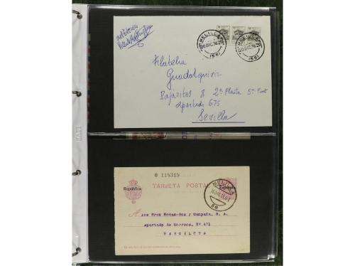 ✉ MARRUECOS. 1910-1950. Álbum con más de 75 cartas o tarjeta