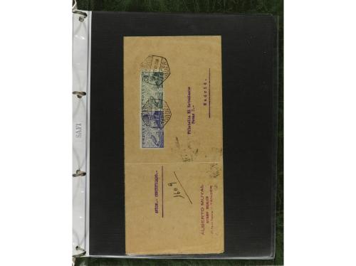 ✉ MARRUECOS. 1910-1950. Álbum con más de 75 cartas o tarjeta