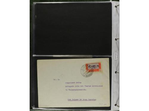 ✉ MARRUECOS. 1910-1950. Álbum con más de 75 cartas o tarjeta