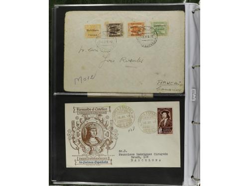 ✉ MARRUECOS. 1910-1950. Álbum con más de 75 cartas o tarjeta