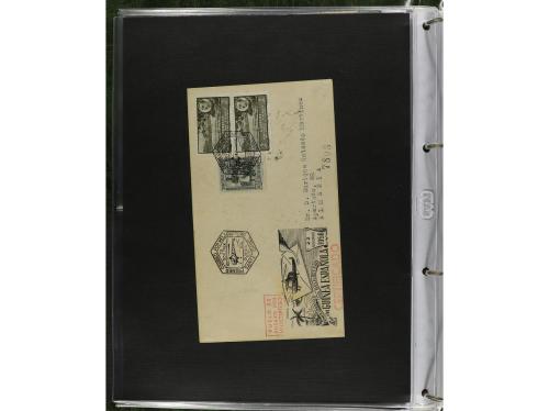 ✉ MARRUECOS. 1910-1950. Álbum con más de 75 cartas o tarjeta