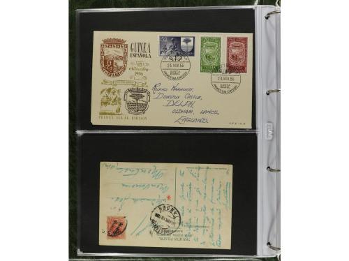 ✉ MARRUECOS. 1910-1950. Álbum con más de 75 cartas o tarjeta