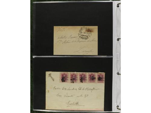 ✉ MARRUECOS. 1910-1950. Álbum con más de 75 cartas o tarjeta