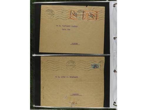 ✉ MARRUECOS. 1910-1950. Álbum con más de 75 cartas o tarjeta