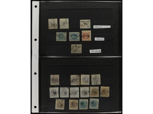 ° PUERTO RICO. 1873-1880. Acumulación de sellos de las prime