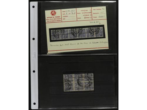 */° Δ PUERTO RICO. 1873-1899. STOCK-COLECCION montada en fic