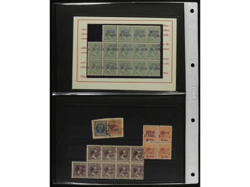 */° Δ PUERTO RICO. 1873-1899. STOCK-COLECCION montada en fic