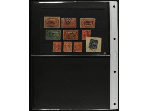 */° Δ PUERTO RICO. 1873-1899. STOCK-COLECCION montada en fic