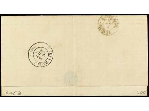 ✉ ESPAÑA. Ed. 106(2), 113. 1871. MADRID a S. JUAN DE LUZ (Fr