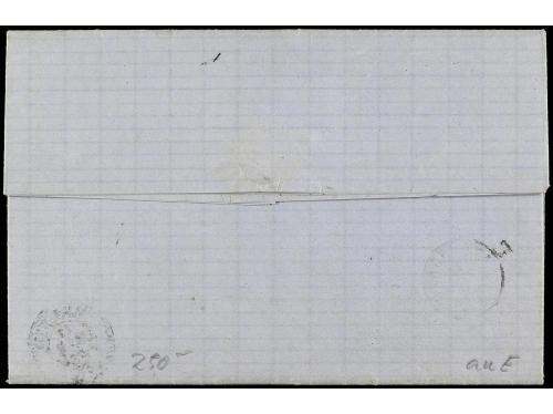 ✉ ESPAÑA. Ed. 121. 1873. MADRID a BARCELONA. 10 cts. azul, m