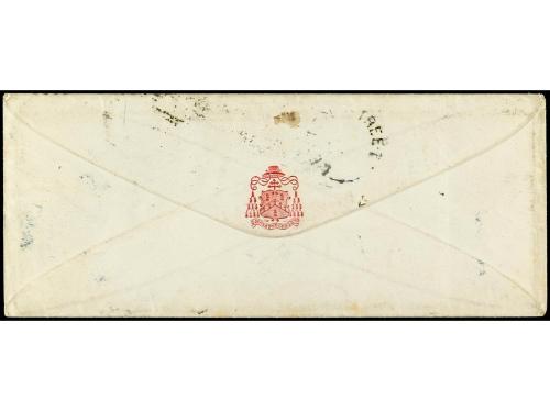 ✉ FALKLAND. 1858. LONDON a PORT STANLEY (Islas Falkland). 2 