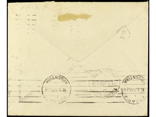 ✉ GRAN BRETAÑA. 1933. LONDRES a ROSARIO (Argentina). 1 sh. b
