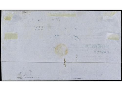 ✉ CUBA. 1873. HABANA a BUENOS AYRES. Carta encaminada hasta 