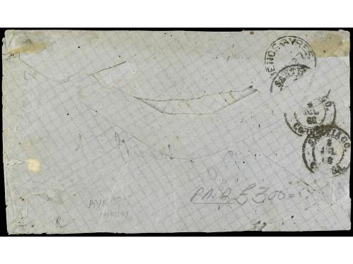 ✉ ARGENTINA. 1868. BUENOS AIRES a SANTIAGO (España). Circula