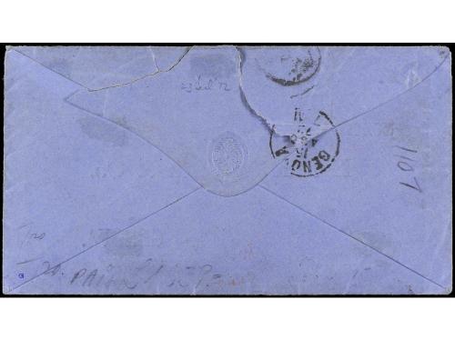 ✉ PUERTO RICO. 1872. AGUADILLA (Puerto Rico) a GÉNOVA. Sobre